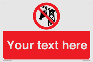 Custom prohibition do not fly kites near overhead electrical power lines